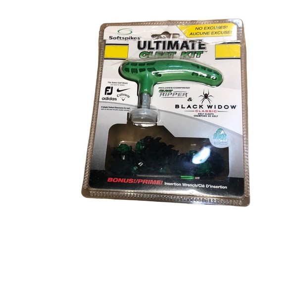 Softspikes Ultimate Golf Cleat Kit Ripper & Black Widow Fast Twist (Open Box) - Picture 2 of 5